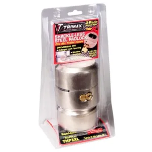 3-Pack Keyed Alike Hockey Puck Locks