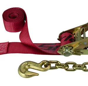 9' Ratchet w/ Twisted Snap Hook & Chain 10K